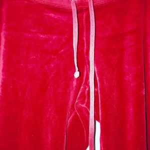 Juicy Couture Maroon velour pants